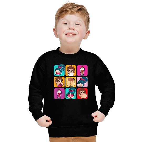 Disneyss Wreck it Ralph Vanellope Ralph Desserts Panels Sweatshirts