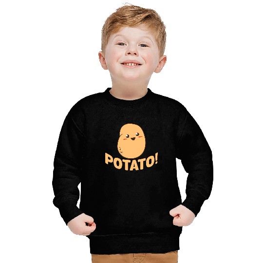 Cute Potato Smiling Tee Sweatshirt