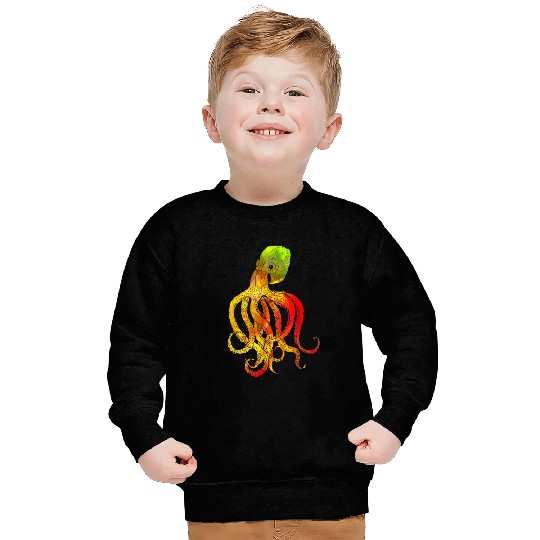 Sea Animals Squid Sea Monster Kraken Octopus Sweatshirt