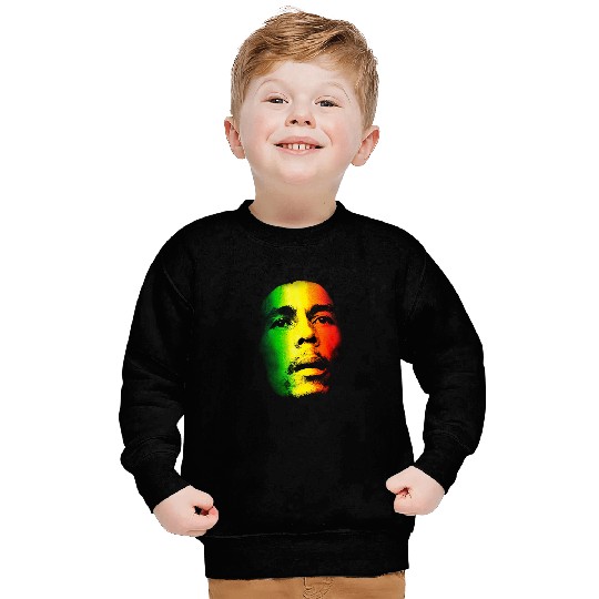 Bob Marley Color Face Sweatshirts