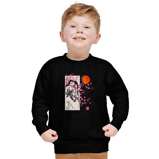 Vintage Sakura Blossom Japanese Cherry Scenery Gift Tee Sweatshirt