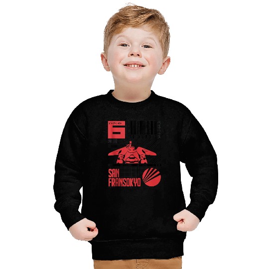 Disneyss Big Hero 6 San Fransokyo Bar Code Poster Sweatshirts