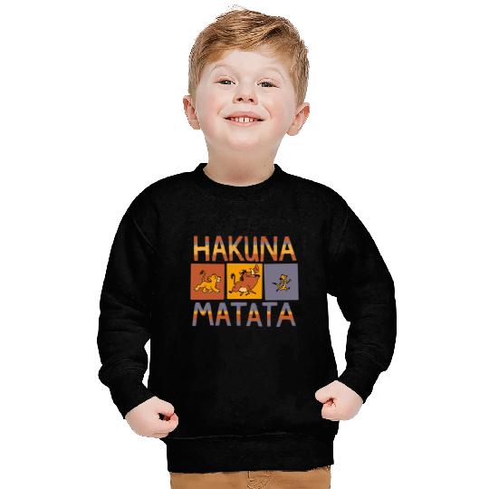 Disney The Lion King Hakuna Matata Solid Blocks Sweatshirts