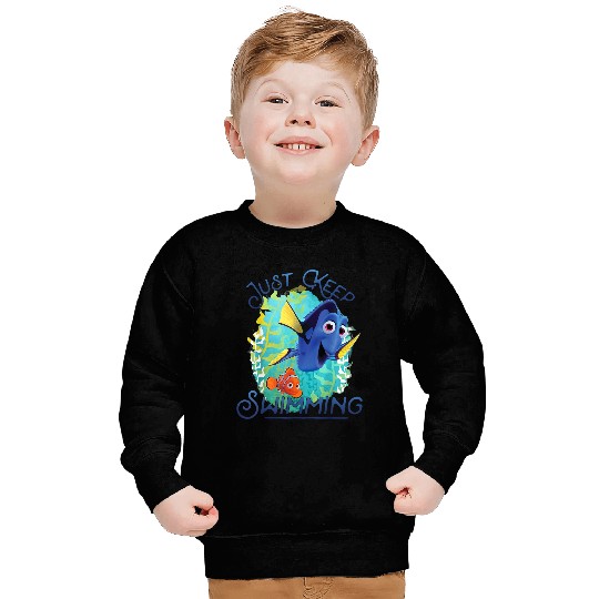 Disneyss Pixars Finding Dory Just Keep Swimming Ocean Logo Sweatshirts