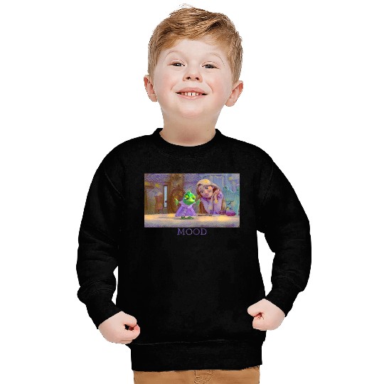Disneyss Tangled Rapunzel Pascal Art Portrait Panel Sweatshirts