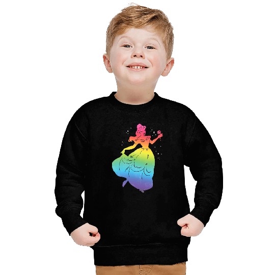Disney Princess Belle Rainbow Gradient Beauty and the Beast Sweatshirts