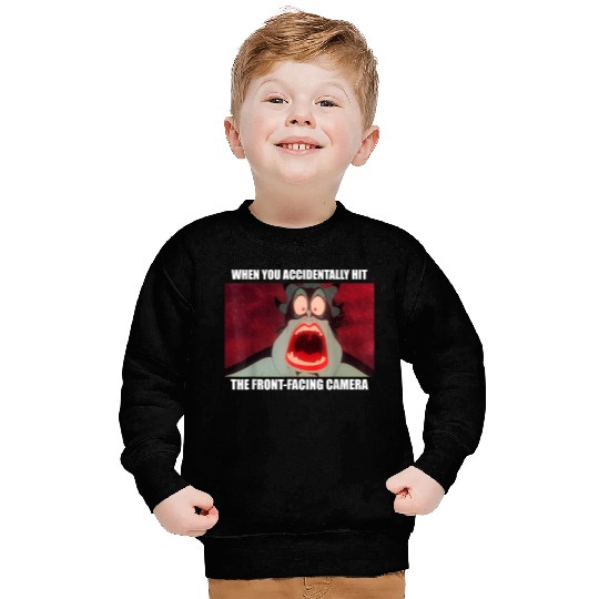 Disney Villains Ursula Accidental Front-facing Camera Meme Sweatshirts