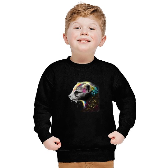 Ferret Gift Mom Dad Mustela Nigripes 3 Sweatshirts