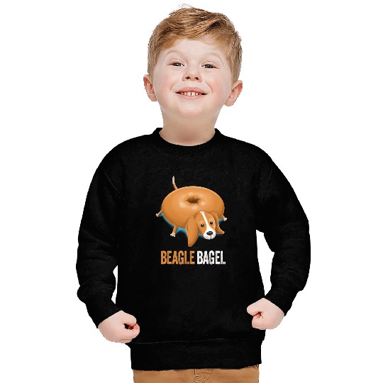 Beagle Dog Bagel Bread Pun Funny Animals Sweatshirts