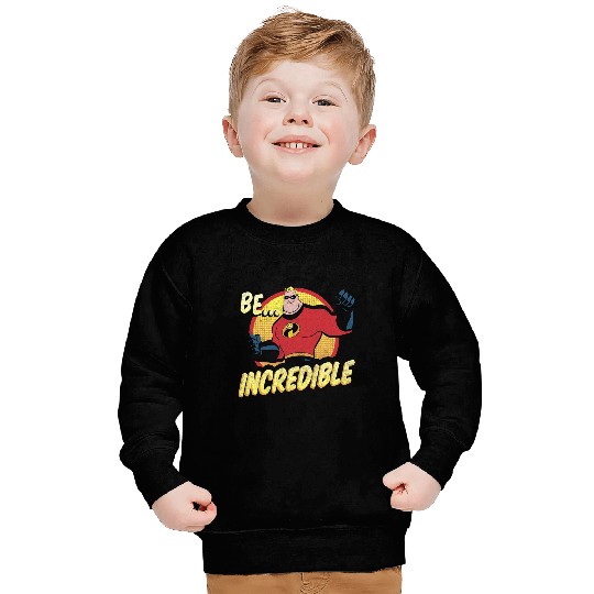 Disney Pixarss The Incredibles Be Incredible Retro Vintagess Sweatshirts