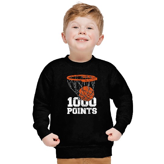 Basketball Gift 1000 Points Basketball Scorer High School Basketball Player 2 Sweatshirts