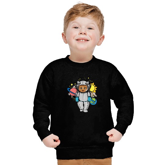 Cat Paws Astronaut Space Cat Gift Astronomy Lover Sweatshirts