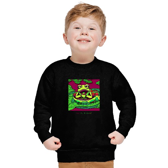 Frog Gift entertaining Frog Amphibia Sweatshirts