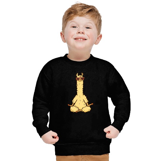 Lama Llama Alpaca Mens Meditation Womens Llama Alpacas Sweatshirts
