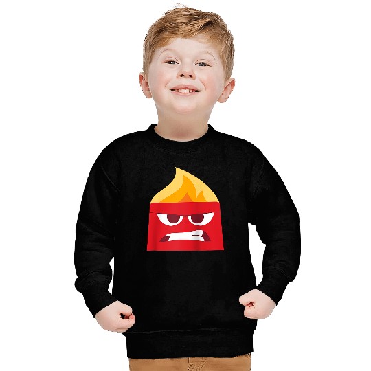 Disney and Pixar’s Inside Out Anger Red Raglan Baseball Tee Sweatshirts