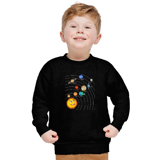 Astronomy Lover Solar System Planets Astronomy Space Science Girls Boys 11 Sweatshirts