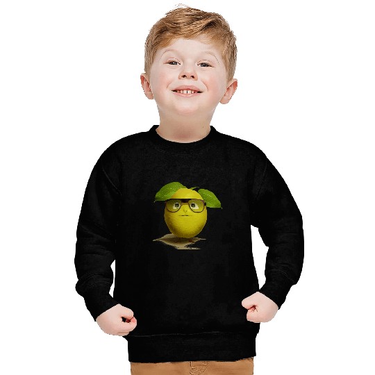 Grumpy Lemon Nerdy Lemon Face Sweatshirts