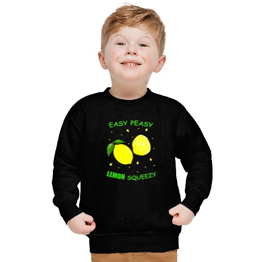 Cute EASY PEASY LEMON SQUEEZY Fun Summertime LEMONADE Lover Sweatshirts