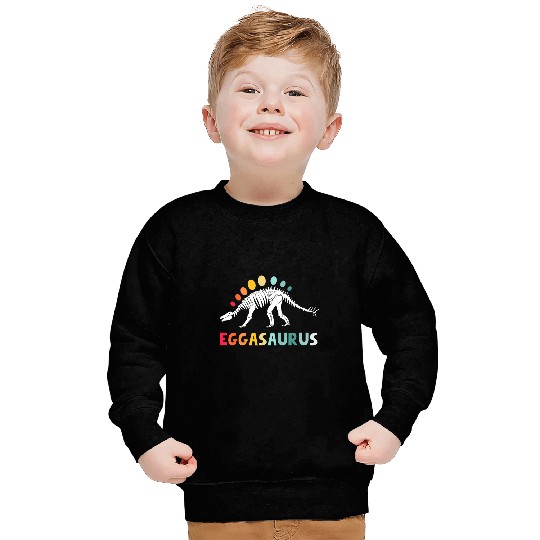 Dinosaur Dino Cute Dinosaur Stegosaurus Eggasaurus Kids Sweatshirts