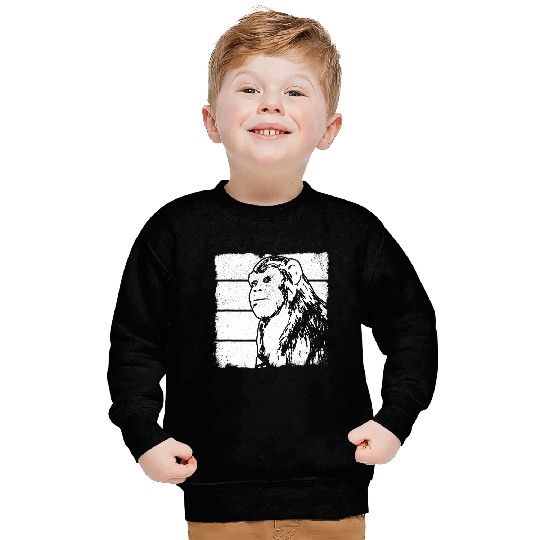 Monkey Chimpanzee Orangutan Monkey Monkey Sweatshirts