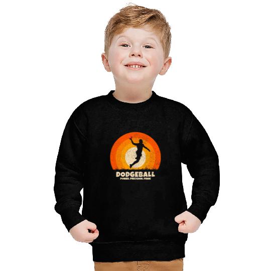 Power Precision Pride For dodges Men Dad or Boy Dodgeball Sweatshirts