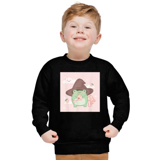 Cotttagecore Frog Wizard Kawaii Aesthetic Sweatshirt