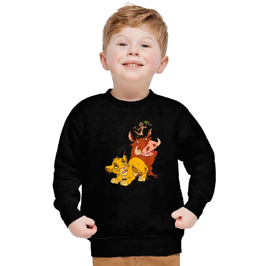 Disneyss The Lion King Young Simba Timon And Pumbaa Sweatshirts