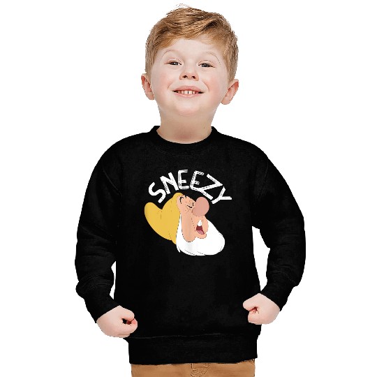 Disneyss Snow White The Seven Dwarfs Sneezy Faces Sweatshirts