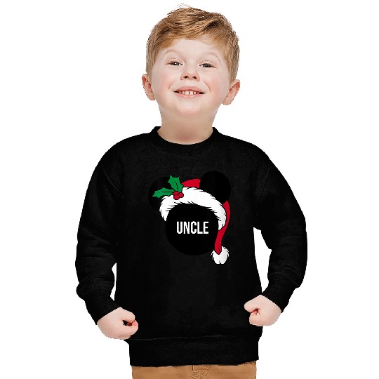 Disneyss Santa Hat Mickey Christmas Family Matching Uncle Sweatshirts