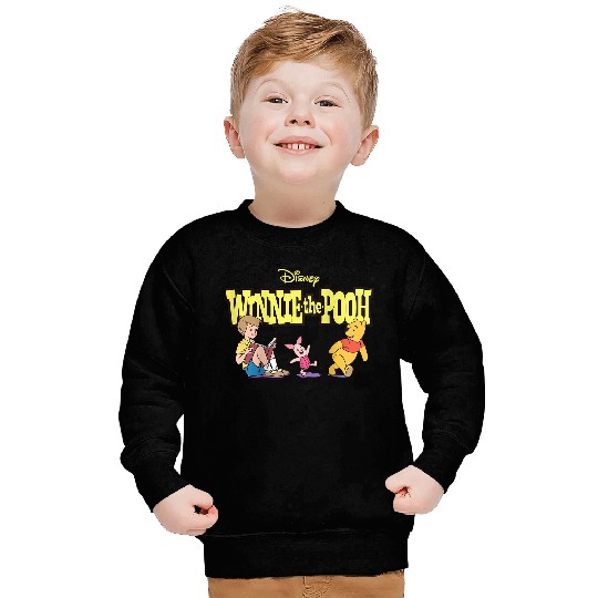 Disneyss Winnie The Pooh Piglet Christopher Robin With Logo Sweatshirts