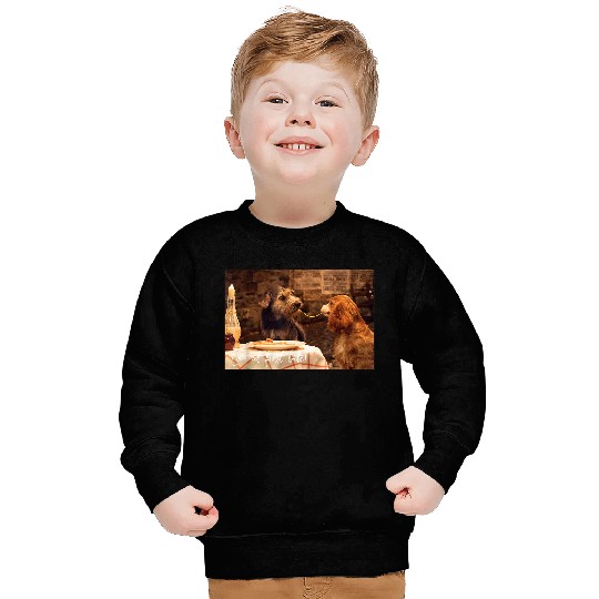 Disneyss Lady And The Tramp Live Action Shared Spaghetti Sweatshirts