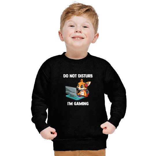 Fox Lover Do Not Disturb Funny Video Gaming Fox Gamer Sweatshirts