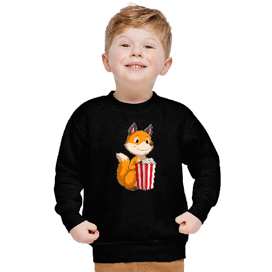 Fox Lover Popcorn Sweatshirts