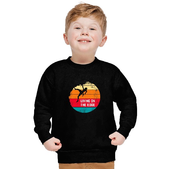 Climbing Climber bouldering mountaineering hiking mountains climbing training Climb Sweatshirts