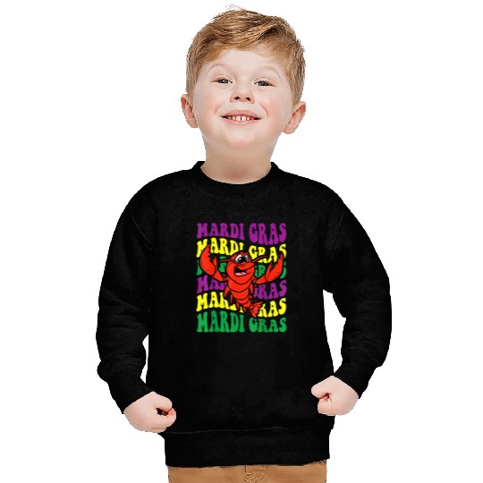 Crawfishs Mardi Gras Retro Mudbug carnivals Parade Cajun Party Sweatshirts