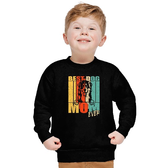 bests Dog Mom Ever Bernese Mountain Mama vintages Retro Sweatshirts