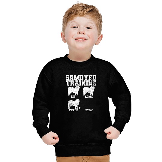 Dog Samoyed Trainer Vintage Sweatshirts