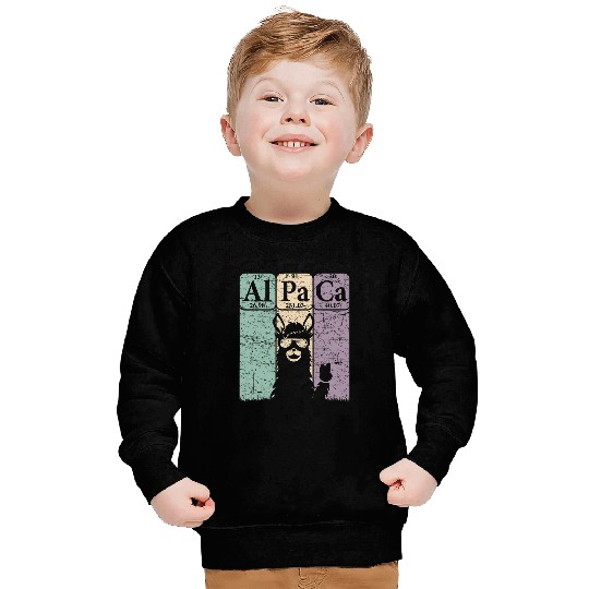 Alpaca Periodic Table Elements Llama Alpaca vintages 2 Sweatshirts