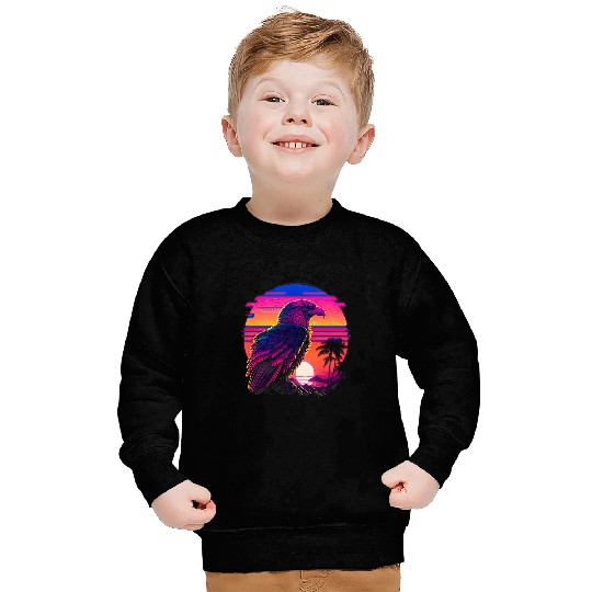 Retro Aesthetic Bald Eagle Sweatshirts
