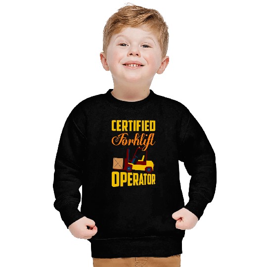 Certified Forklift Operator Lifting Warehouse Sweatshirts