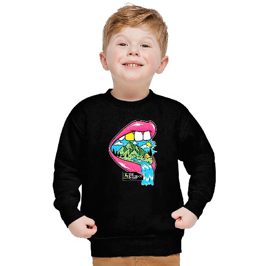 Big Mouth 2Pop Art Mountain Adventure Sweatshirts