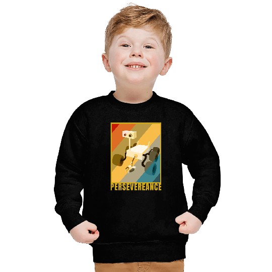 Colonize Mars Perseverance Rover Retro Portrait Space Lover Sweatshirts
