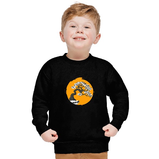 Bonsai Tree Enso Circle Calligraphy Zen Buddhist Sweatshirts