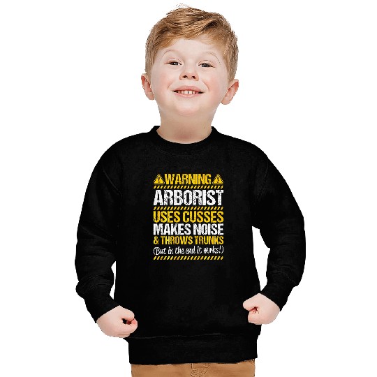 Arboriculturist Tree Surgeon Forest Throws Trunks Arborist Sweatshirts