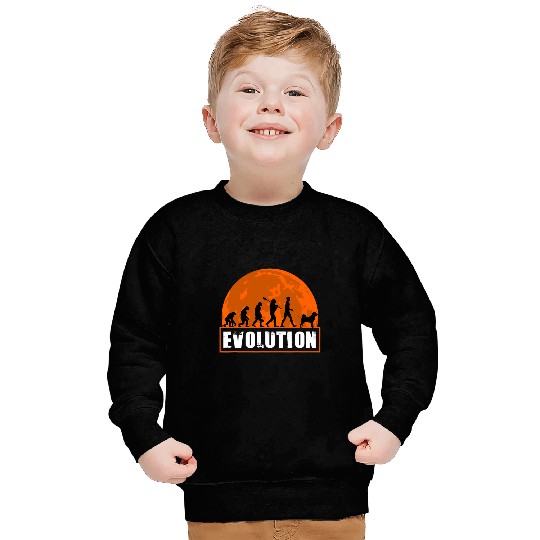 Akita Dog Dad Human Evolution Gift Sweatshirts