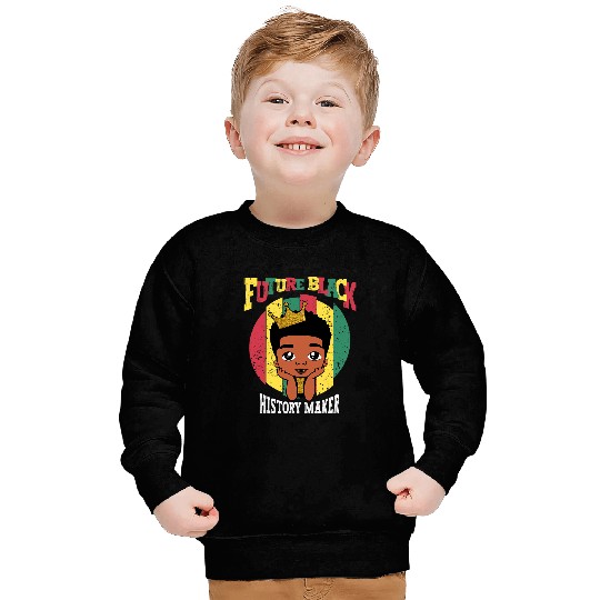 Future Black History Maker Juneteenth Afro Black Boy Cute Sweatshirts