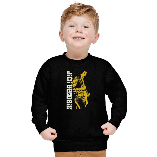 Funny Guitar Jimi Hendrix Silhouette Guitarist Sweatshirts
