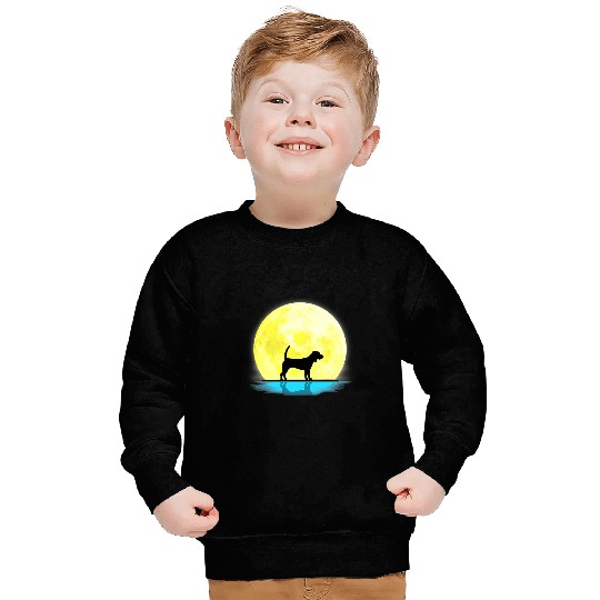Beagle Pet Lovers Full Moon Light Sweatshirts