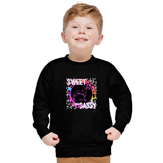 Great Dane Pet 90s Nostalgia Rainbow Leopard Print Tropical Sweatshirts