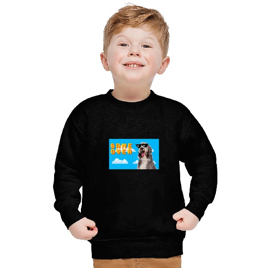 Bearded Collie Pet 8Bit Game Over Bearded Collie 2 Sweatshirts